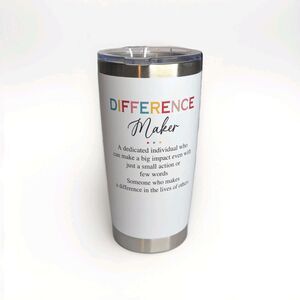 Difference Maker Tumbler, 20 Oz Stainless Steel - Motivational, Office, Work ...